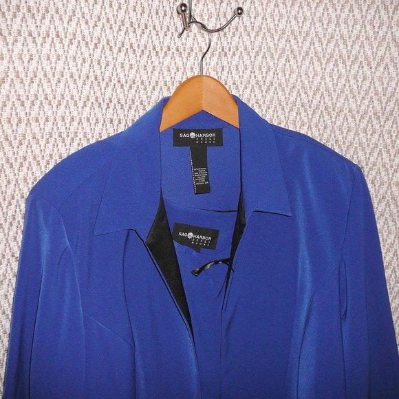 NWT Sag Harbor Jacket Blazer and Blouse 2 piece Set size 26W - Picture 1 of 11